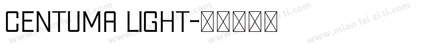 centuma light字体转换